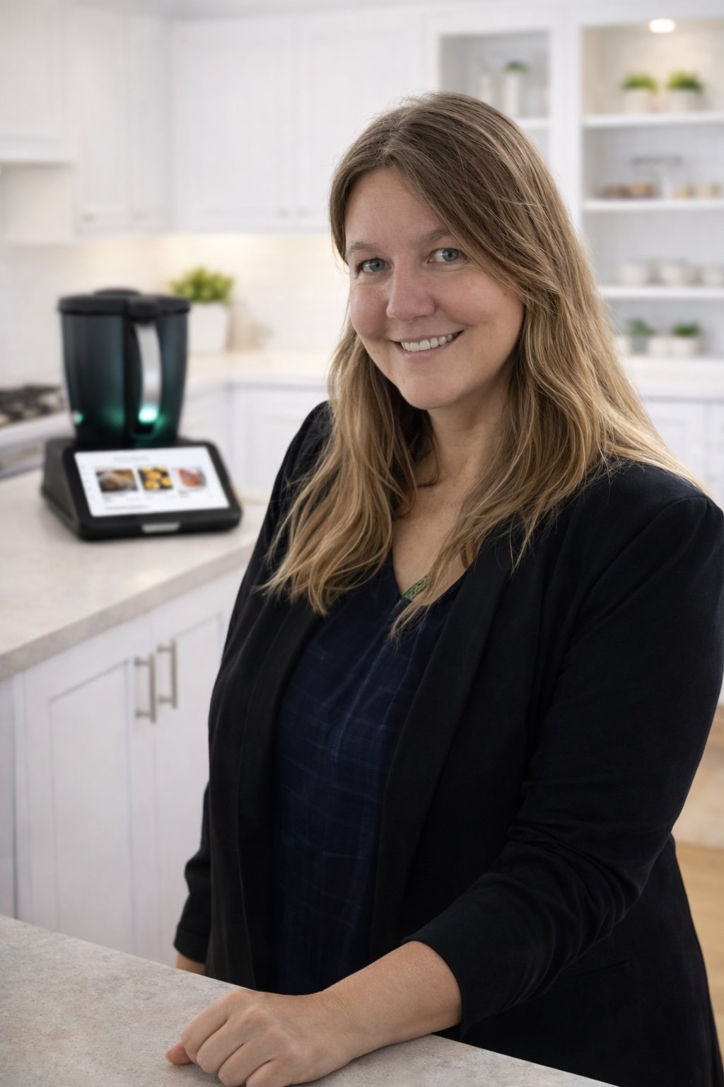 Birgit Splinter – Beratungssituation in heller Küche